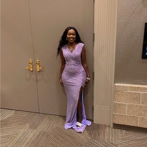 Portia and Scarlett purple Gown